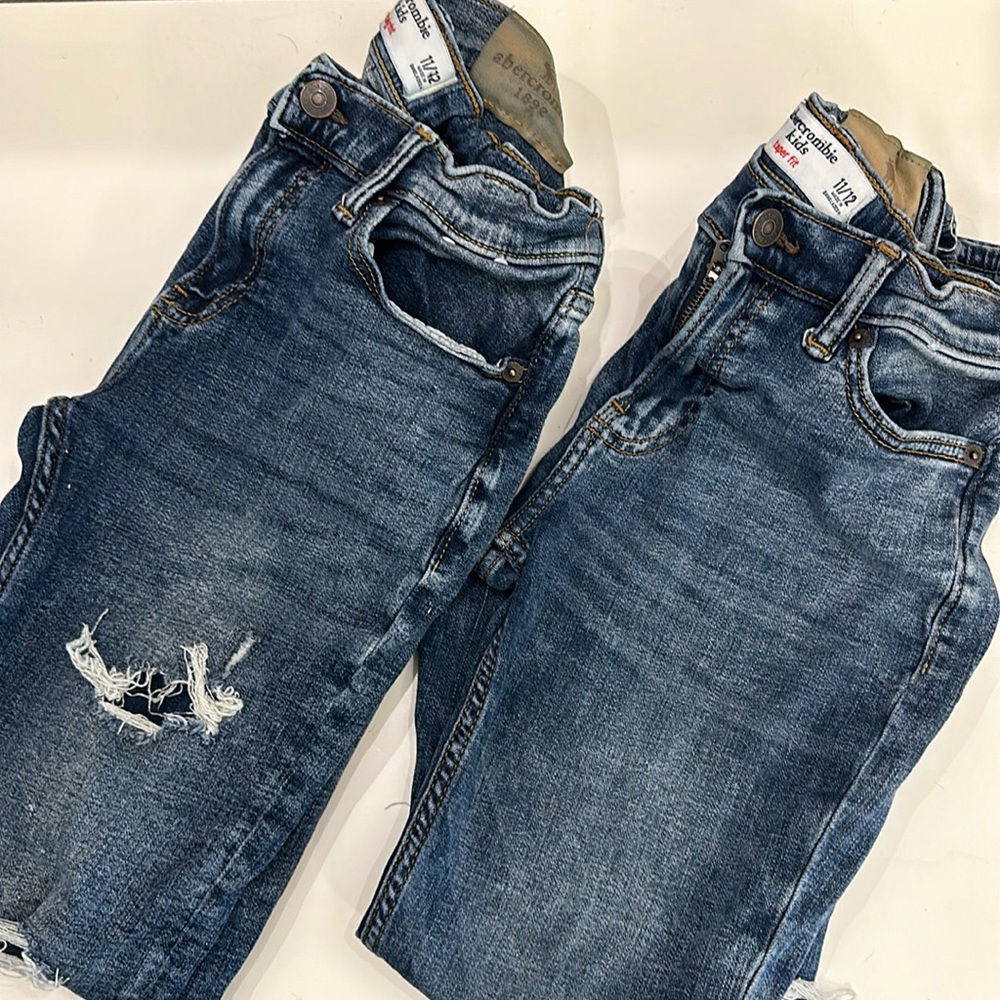 Abercrombie boys jeans-2 pair- size 11/12